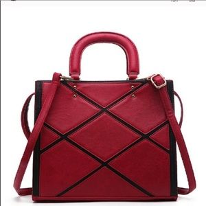 Acacia Red Patchwork Purse